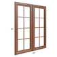 RTA Phoenix Caramel Glaze 33" x 42" Mullion Glass Doors Only