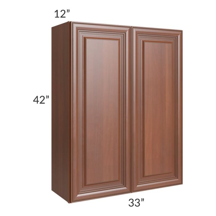 RTA Phoenix Caramel Glaze 33" x 42" Wall Cabinet