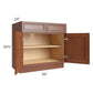 RTA Phoenix Caramel Glaze 36" Base Cabinet with 2 Roll Out Trays