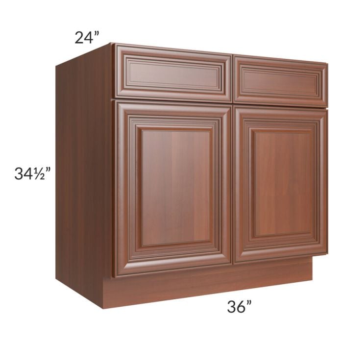 RTA Phoenix Caramel Glaze 36" Sink Base Cabinet