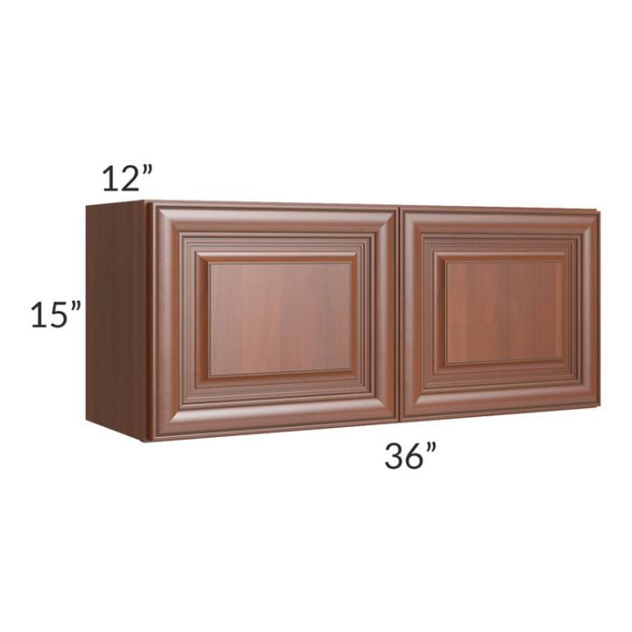 RTA Phoenix Caramel Glaze 36" x 15" Wall Cabinet