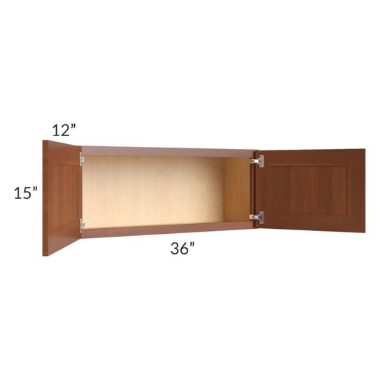 RTA Phoenix Caramel Glaze 36" x 15" Wall Cabinet
