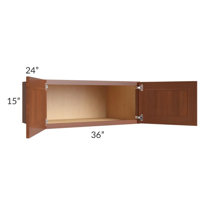 RTA Phoenix Caramel Glaze 36" x 15" x 24" Wall Cabinet