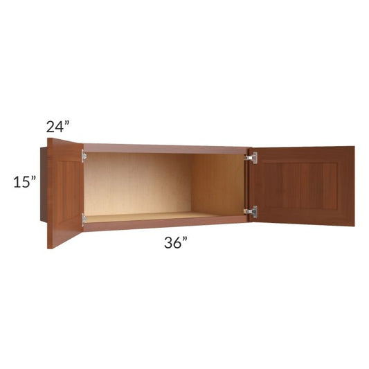 RTA Phoenix Caramel Glaze 36" x 15" x 24" Wall Cabinet