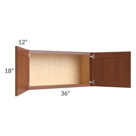 RTA Phoenix Caramel Glaze 36" x 18" Wall Cabinet