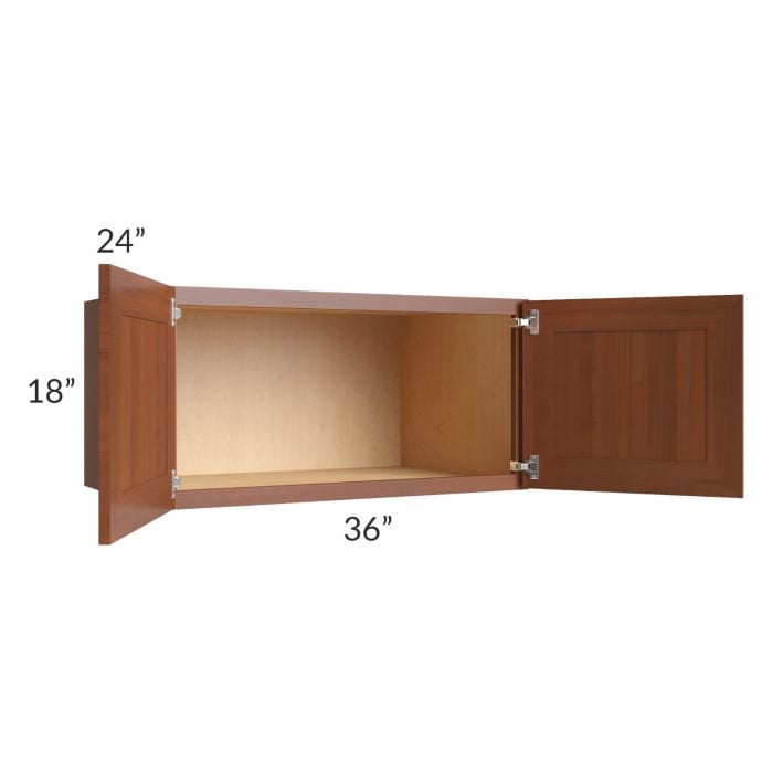RTA Phoenix Caramel Glaze 36" x 18" x 24" Wall Cabinet
