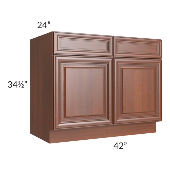 RTA Phoenix Caramel Glaze 42" Base Cabinet