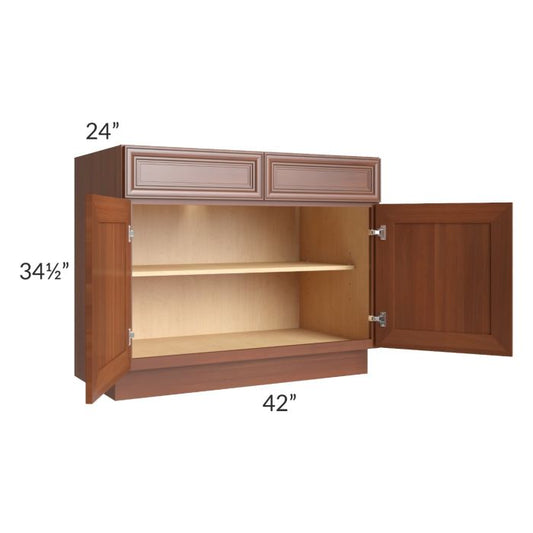 RTA Phoenix Caramel Glaze 42" Base Cabinet