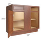 RTA Phoenix Caramel Glaze 42" Blind Base Cabinet with 2 Decorative End Panels