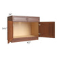 RTA Phoenix Caramel Glaze 42" Sink Base Cabinet with 2 Decorative End Panels