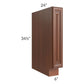 RTA Phoenix Caramel Glaze 6" Spice Base Cabinet with 1 Decorative End Panel