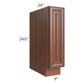 RTA Phoenix Caramel Glaze 9" Spice Base Cabinet with 2 Decorative End Panels