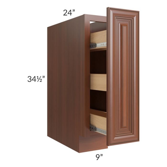 RTA Phoenix Caramel Glaze 9" Spice Base Cabinet