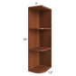 RTA Phoenix Caramel Glaze 9" x 36" Wall End Shelf Cabinet