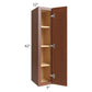 RTA Phoenix Caramel Glaze 9" x 42" Wall Cabinet with 2 Decorative End Panels
