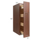 RTA Phoenix Caramel Glaze Hearth Cabinet Pull Out