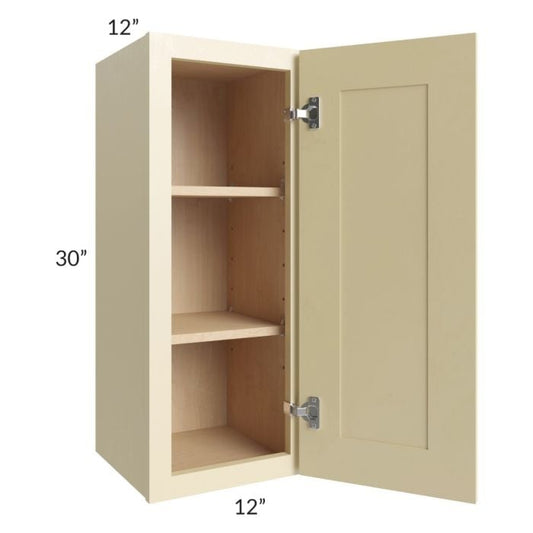 RTA Phoenix Cream Glaze 12" x 30" Wall Cabinet with 2 Decorative End Panels