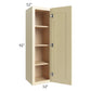 RTA Phoenix Cream Glaze 12" x 42" Wall Cabinet with 1 Decorative End Panel