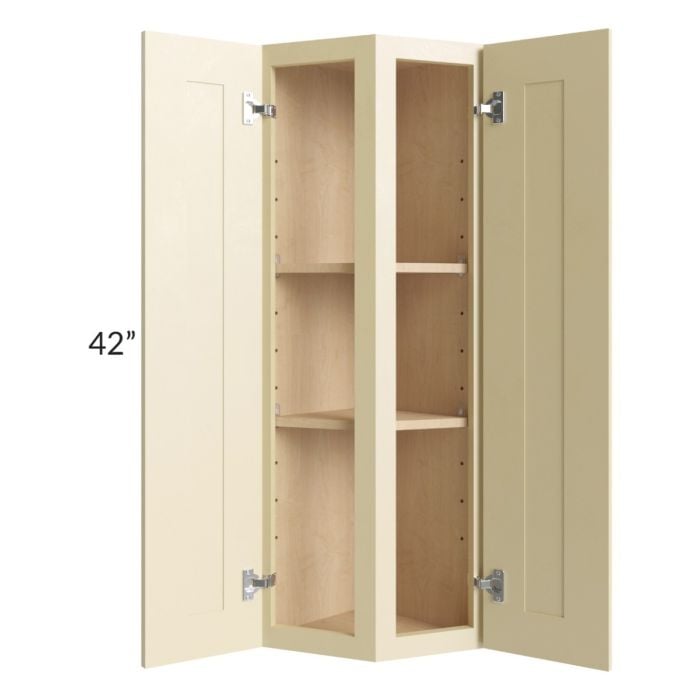 RTA Phoenix Cream Glaze 12" x 42" Wall End Cabinet