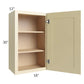 RTA Phoenix Cream Glaze 18" x 30" Wall Cabinet