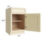 RTA Phoenix Cream Glaze 21" Base Cabinet with 1 Decorative End Panel