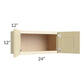 RTA Phoenix Cream Glaze 24" x 12" Wall Cabinet
