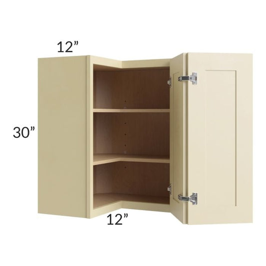 RTA Phoenix Cream Glaze 24" x 30" Easy Reach Corner Wall Cabinet