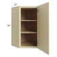 RTA Phoenix Cream Glaze 24" x 36" Wall Diagonal Corner Cabinet