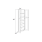 RTA Phoenix Cream Glaze 24" x 90" Wall Pantry with 3 Roll Out Trays