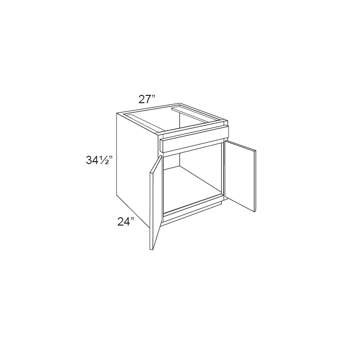 RTA Phoenix Cream Glaze 27" Sink Base Cabinet