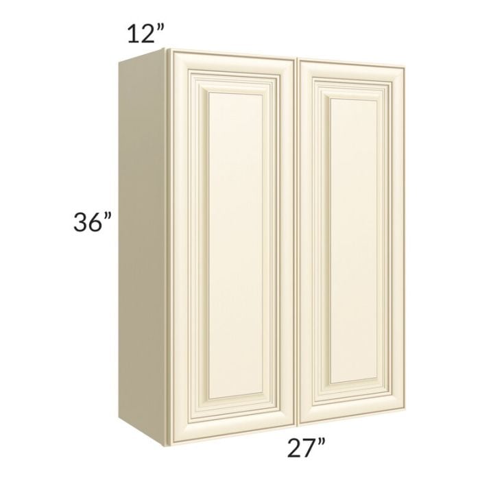 RTA Phoenix Cream Glaze 27" x 36" Wall Cabinet
