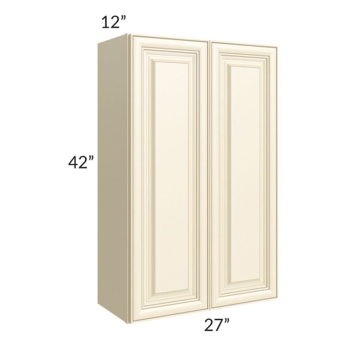 RTA Phoenix Cream Glaze 27" x 42" Wall Cabinet