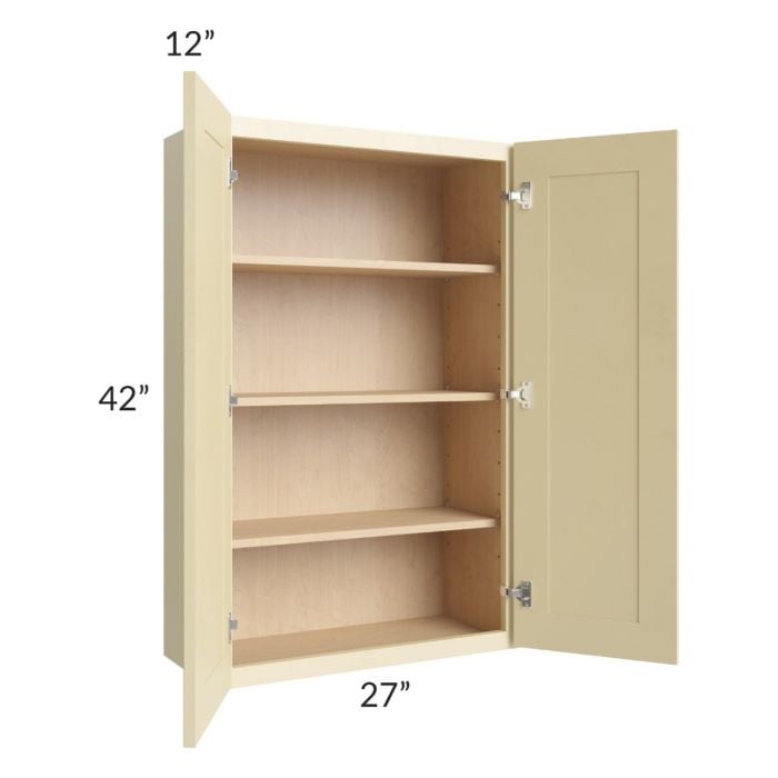 RTA Phoenix Cream Glaze 27" x 42" Wall Cabinet