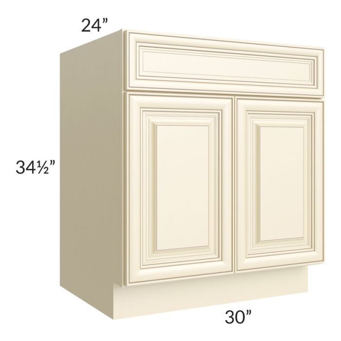 RTA Phoenix Cream Glaze 30" Sink Base Cabinet