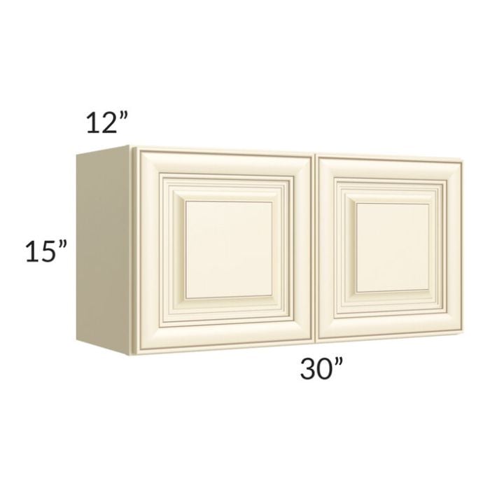 RTA Phoenix Cream Glaze 30" x 15" Wall Cabinet