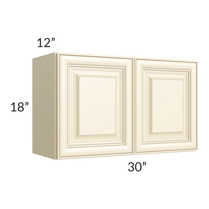 RTA Phoenix Cream Glaze 30" x 18" Wall Cabinet