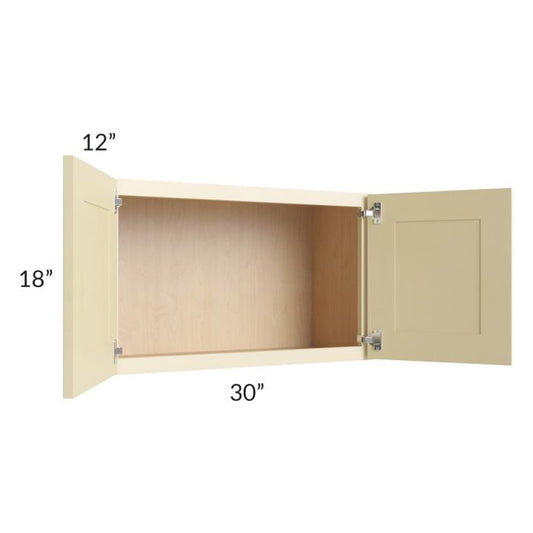RTA Phoenix Cream Glaze 30" x 18" Wall Cabinet