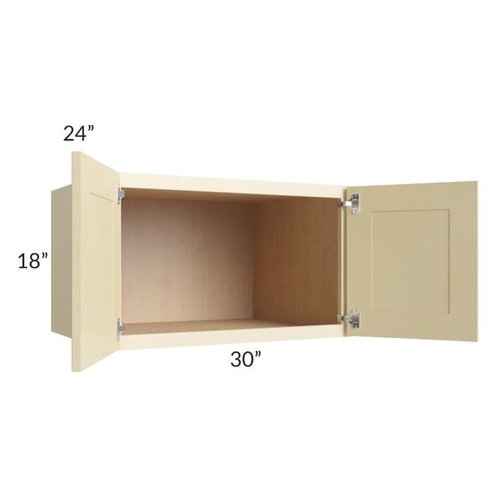 RTA Phoenix Cream Glaze 30" x 18" x 24" Wall Cabinet