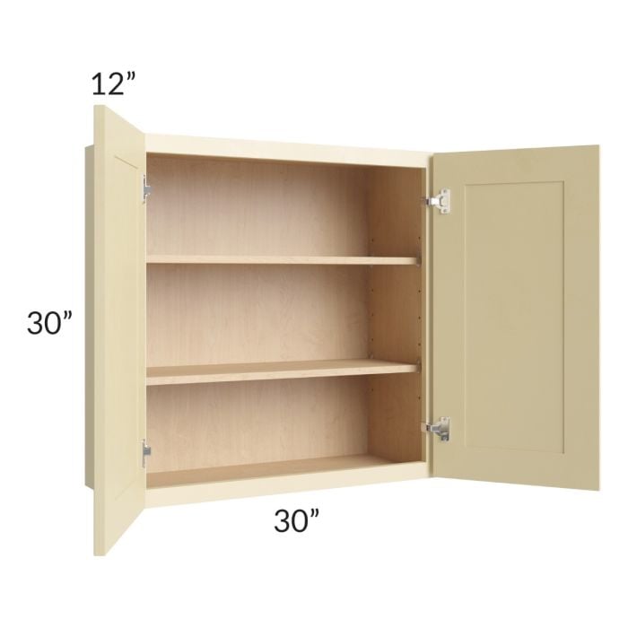 RTA Phoenix Cream Glaze 30" x 30" Wall Cabinet