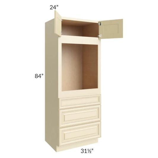 RTA Phoenix Cream Glaze 31.5" x 84" Oven Cabinet
