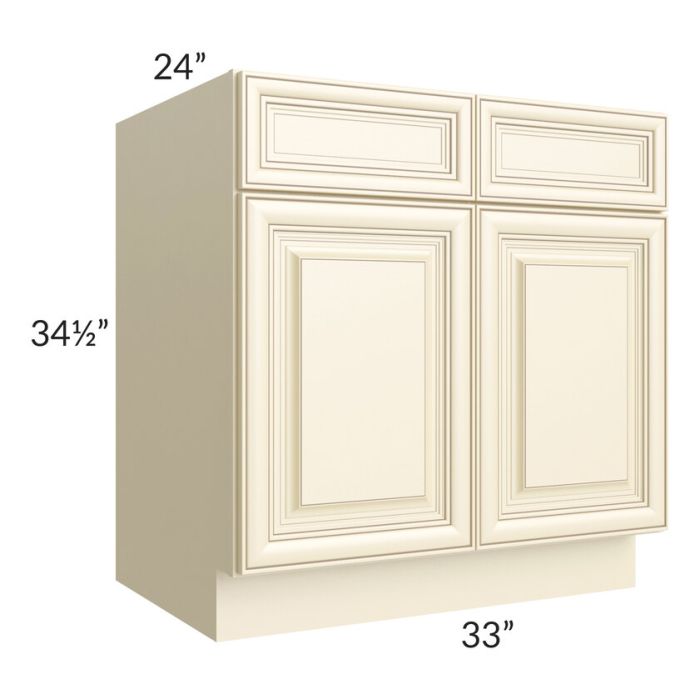 RTA Phoenix Cream Glaze 33" Base Cabinet