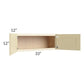 RTA Phoenix Cream Glaze 33" x 12" Wall Cabinet