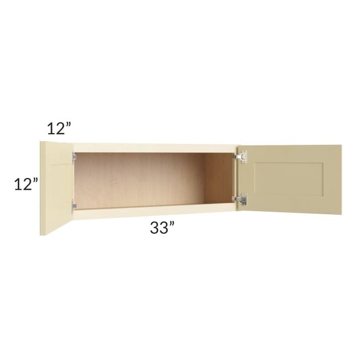 RTA Phoenix Cream Glaze 33" x 12" Wall Cabinet