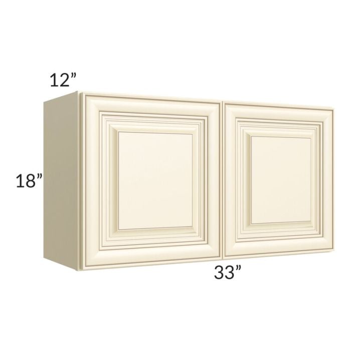RTA Phoenix Cream Glaze 33" x 18" Wall Cabinet