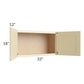 RTA Phoenix Cream Glaze 33" x 18" Wall Cabinet