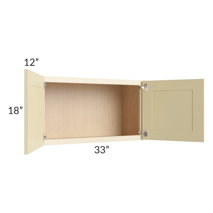 RTA Phoenix Cream Glaze 33" x 18" Wall Cabinet