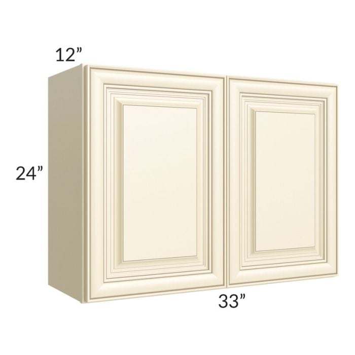 RTA Phoenix Cream Glaze 33" x 24" Wall Cabinet