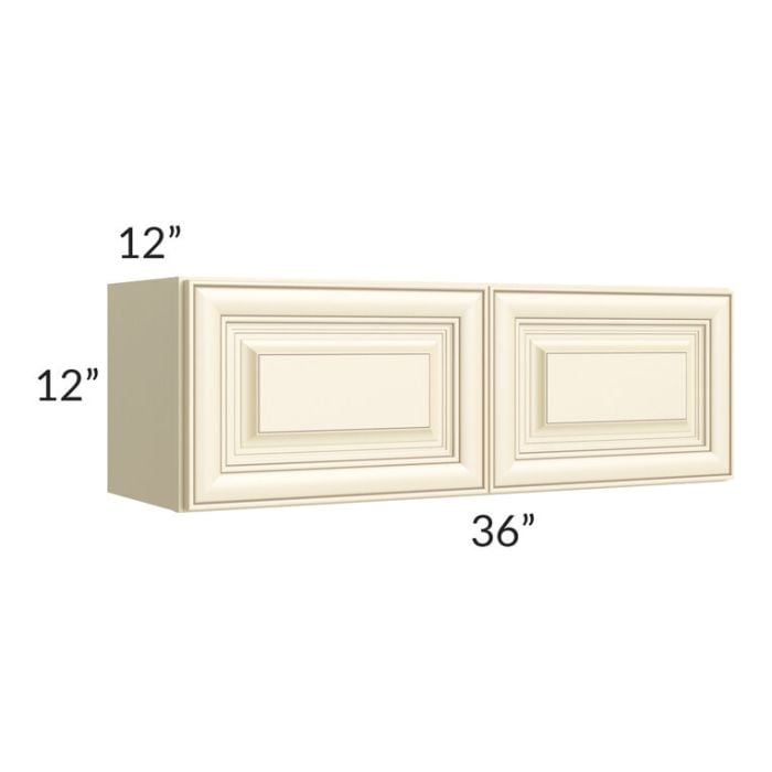 RTA Phoenix Cream Glaze 36" x 12" Wall Cabinet