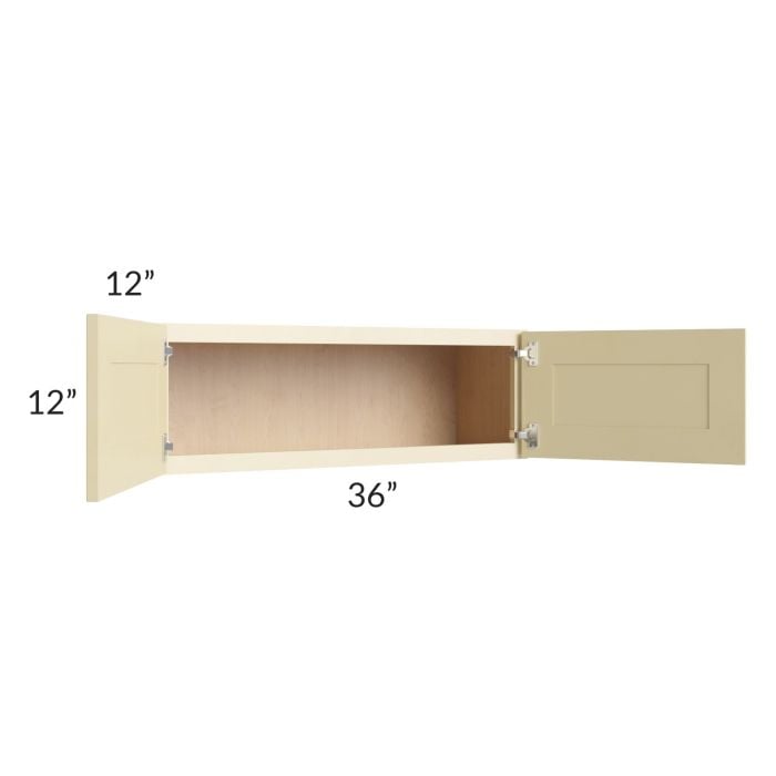 RTA Phoenix Cream Glaze 36" x 12" Wall Cabinet