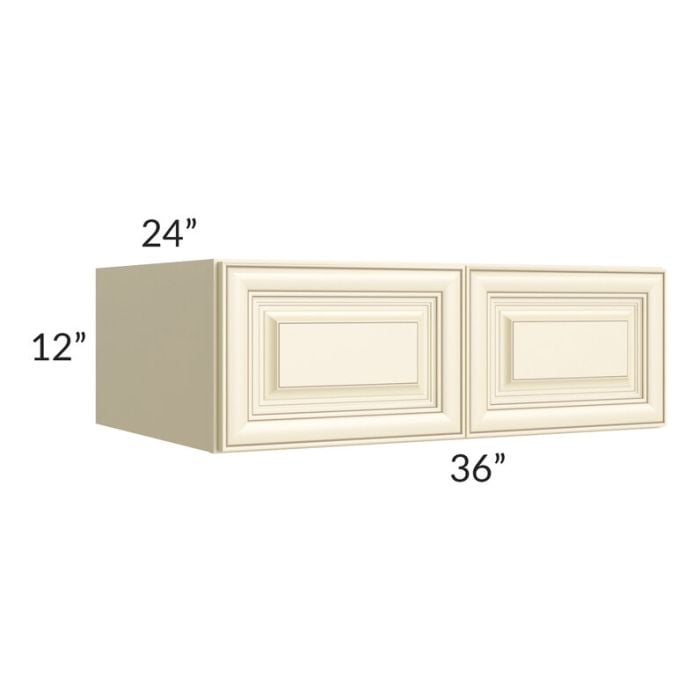 RTA Phoenix Cream Glaze 36" x 12" x 24" Wall Cabinet